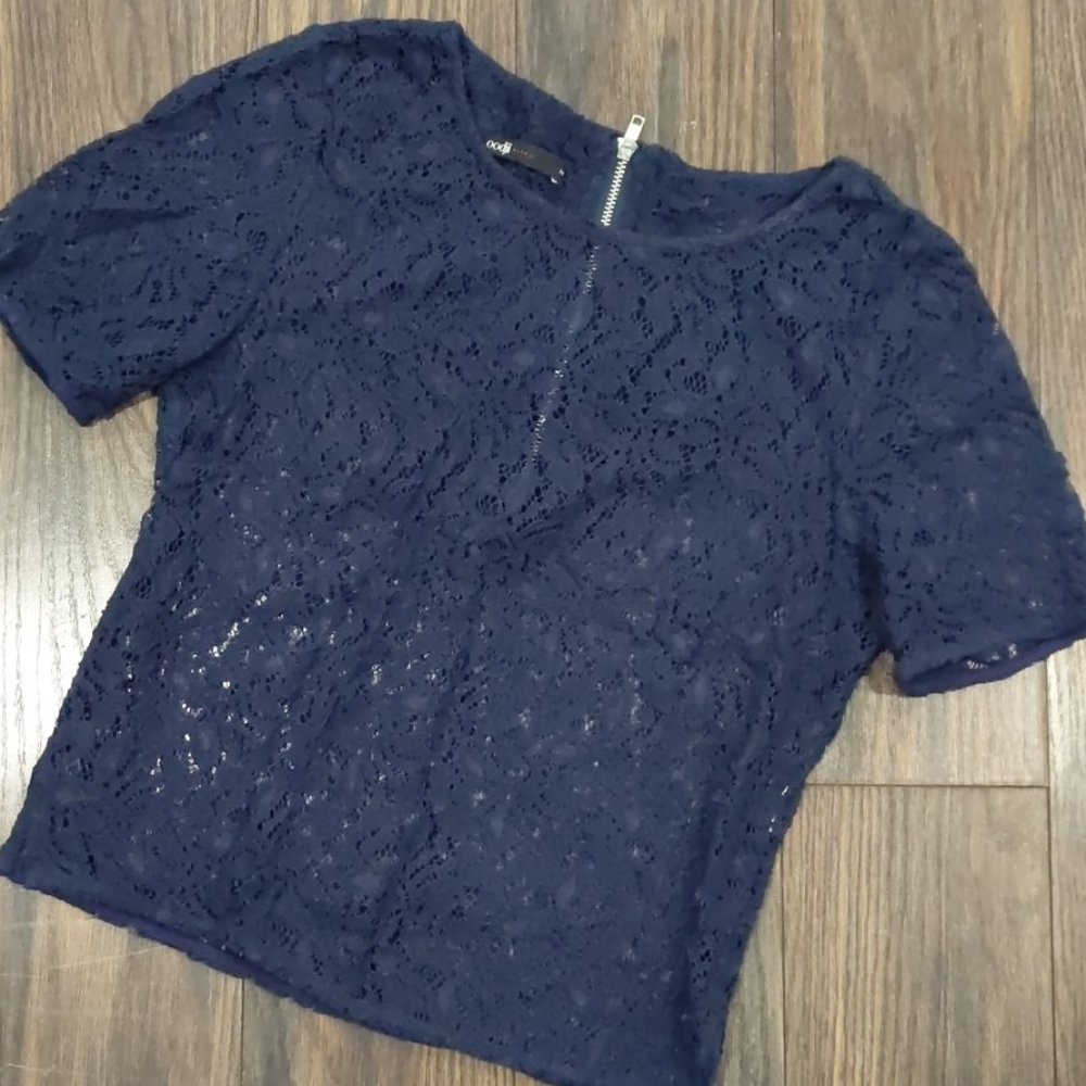 Oodji | NWOT lace short sleeve blouse